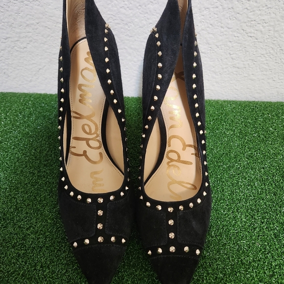 Sam Edelman Women’s Hayden Black Studded Heels size 8.5 - Picture 5 of 8